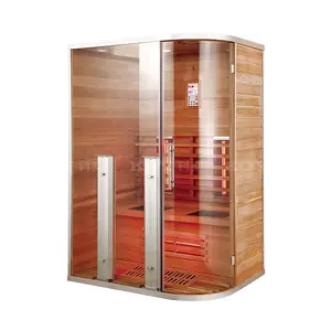 05-K72 fábrica suministra directamente sauna infrarroja venta completa sauna casera para 2 personas