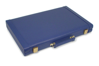 En Similicuir bleu Luxe Backgammon