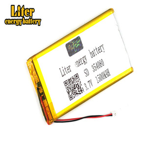 Plug 1,25-2 p 354080 ultra-thin polymer lithium battery 1500 mAh outdoor lighting 3,7 V Medical equipment with NTC - Product Image 3