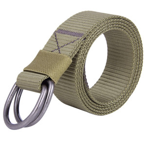 Personnalisé Hommes Femmes Style <span class=keywords><strong>Militaire</strong></span> Vert Double D Anneau <span class=keywords><strong>Ceinture</strong></span> En Nylon avec Anneau En D - Product Image 2