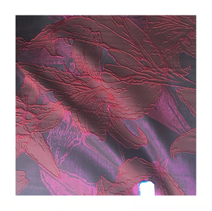 Tissu de brocart Jacquard métallique de style tour rose tissu teint en fil Jacquard pour rideau de sac de literie de vêtements - Product Image 1