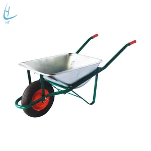 Wheel barrow with 61.1L metal/steel tray WB3009,Italy labor trolley wheel barrow