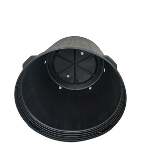 Grands pots à fleurs en plastique noir pour plantes d'extérieur, arbres, semis - Product Image 3