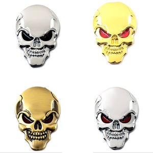 Pegamento de 3M para emblemas de coche, logo de calavera 3d, personalizado - Product Image 2