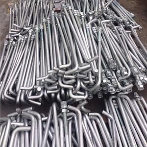 Hot Dip Galvanized High Tensile J <strong>Hook</strong> Anchor <strong>Bolt</strong> /Foundation <strong>Bolt</strong> L J Type Anchor <strong>Bolt</strong> / L 7 Foundation <strong>Bolt</strong> With Nuts - Product Image 6