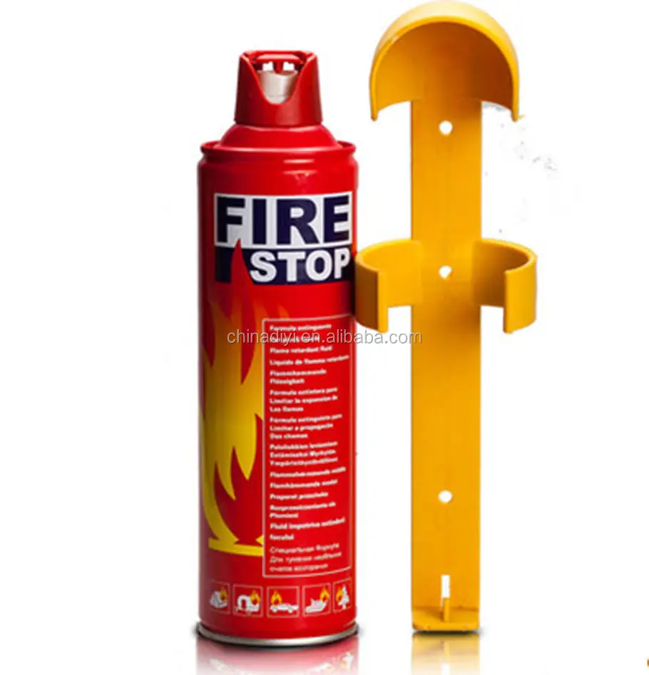 aluminium bottle 500ml Foam spray fire stop extinguisher for car