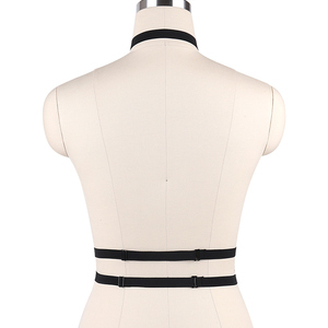 Hot <span class=keywords><strong>pastel</strong></span> <span class=keywords><strong>Goth</strong></span> fetiche collar strappy underbust vinculante arnés sujetador calidad arnés sexy bondage Lencería Top O0058 - Product Image 4
