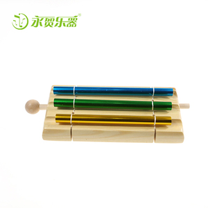 Venta al por mayor delicado campanas Orff golpea 3-tono campanas de viento Elm sólido pedestal de tubo de aluminio de Seiko la producción de juguetes de <span class=keywords><strong>los</strong></span> niños - Product Image 1
