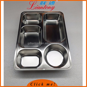 Vente chaude profonde inoxydable 5 compartiment <span class=keywords><strong>plateau</strong></span> en acier, de qualité alimentaire boîte à <span class=keywords><strong>lunch</strong></span> pour les enfants - Product Image 3