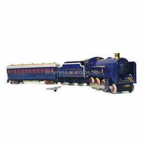Винтажная Игрушечная модель оловянного поезда/заводной поезд для коллекций и украшения дома для взрослых