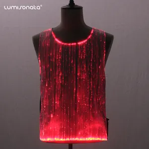 Led light up mannen t shirts sound activated voor Christmas party night club