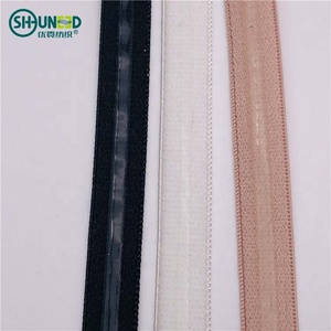속옷 브래지어 스트랩을위한 맞춤형 폭 탄성 폴리 에스테르 미끄럼 방지 실리콘 테이프 - Product Image 4