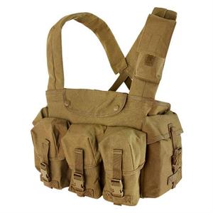7 포켓 체스트 리그 나일론 및 폴리 에스터 건 백이있는 위장 전술 조끼 - Product Image 1