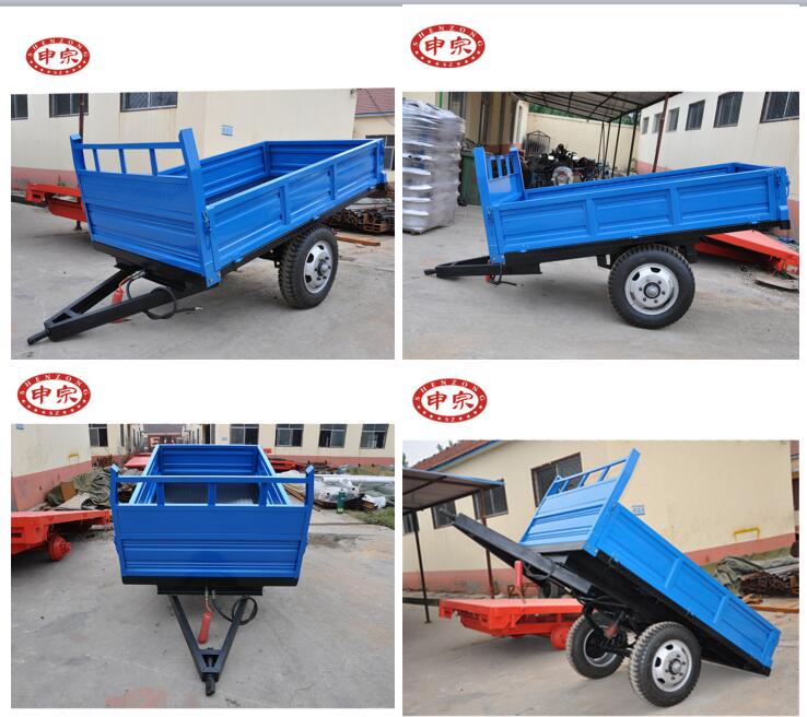Agricultural Trailer: 2000kg Single Axle Dump Tractor Trailer for