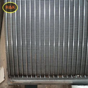 Stainless steel kawat layar baji untuk pengolahan air limbah/wedge kawat layar/tambang sieving mesh