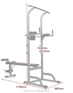 <span class=keywords><strong>Casa</strong></span> plegable fitness DIP Estación de torre con Banco - Product Image 3