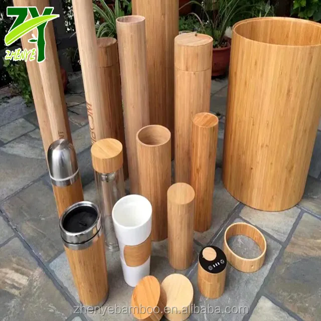 Juego de botes de bambú respetuosos con el medio ambiente ZY-829 tubos de bambú