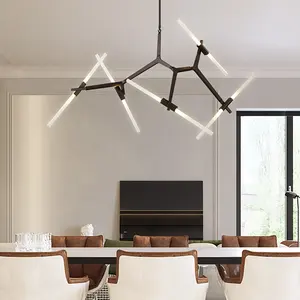 Modern Acrylic <strong>Chandeliers</strong> Art LED Hanging Light Creative Zinc Alloy Branch <strong>Chandelier</strong> - Product Image 1