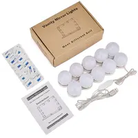 10 ampoules Led changeantes pour salle de bains, alimentation USB, éclairage de salle de bains en vogue, miroir de vanité pour maquillage, avec lumière