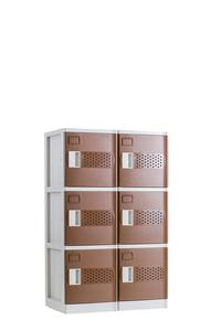 Casier miniature en plastique ABS de couleur marron, design japonais - Product Image 2