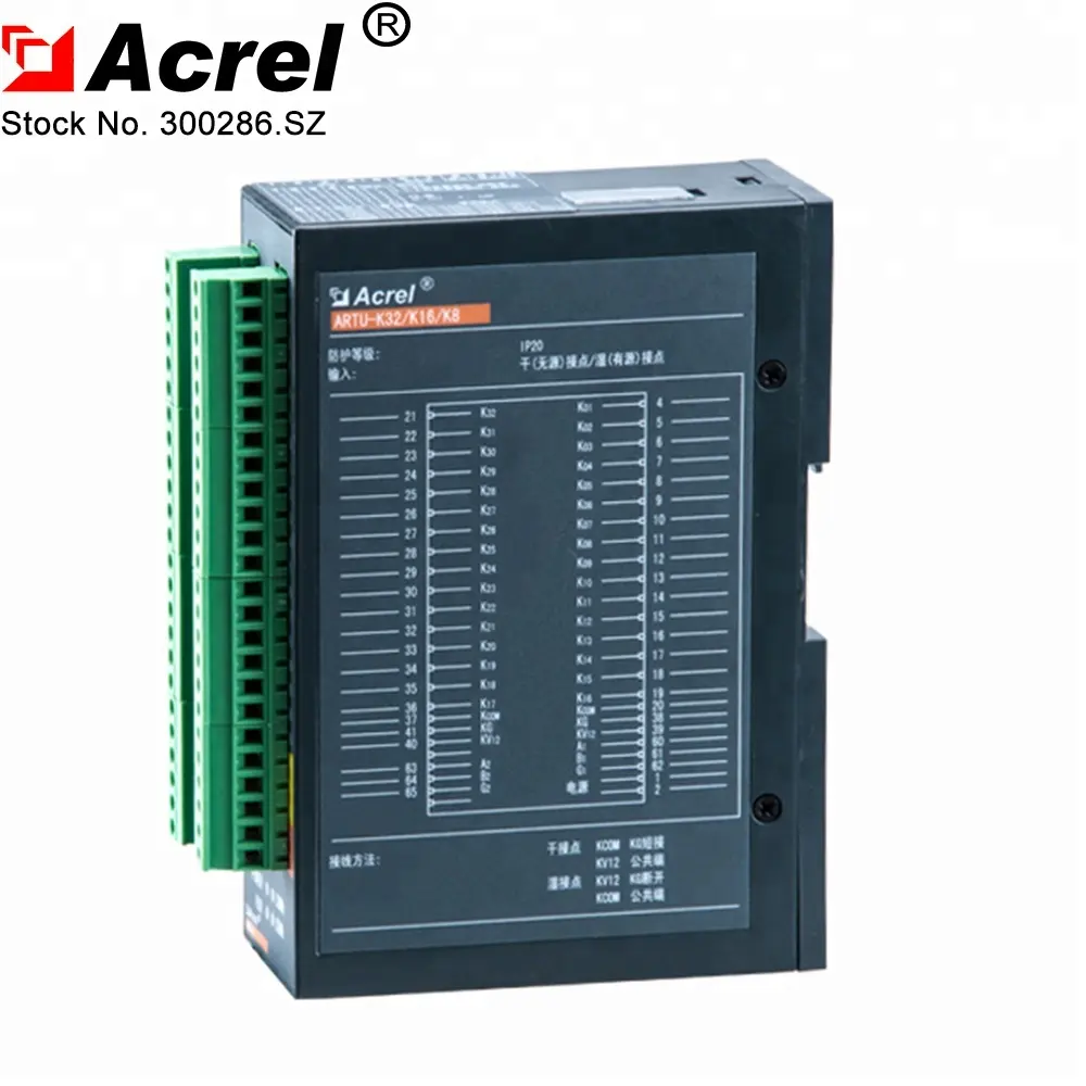 Din rail mount rtu para a unidade terminal do sistema de scada