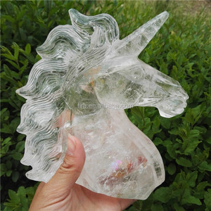 Bán Buôn Kỳ Lân Pha Lê Siêu Thực Tế Kỳ Lân Pha Lê Thạch Anh Trong Suốt Kỳ Lân Chạm Khắc Thủ Công Kỳ Lân Pha Lê Tự Nhiên Bán - Product Image 1