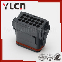 Conector Deutsch Hembra Gris PBT de 18 Pines con Terminales, Modelo DT16-18SA-K004