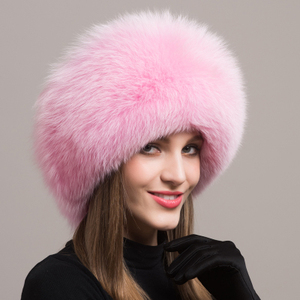 Bán Sỉ Mũ Tròn LÔNG CÁO Ấm Áp Mùa Đông Cho Nữ Ushanka - Product Image 4