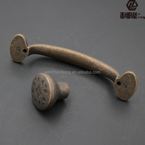 Fantaisie moderne <span class=keywords><strong>Art</strong></span> déco meubles <span class=keywords><strong>poignée</strong></span> et bouton en laiton antique placage - Product Image 1