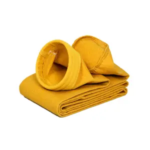 Fiberglass / P84 / PTFE / Nomex Bag Filters For Cement Dust