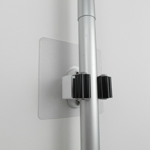 BROOM MOP HOLDER, BROOM GRIPPER HOLD SELF <b>ADHESIVE</b> REUSABLE NO DRILLING SUPER ANTI-SLIP <b>WALL</b> MOUNTED STORAGE RACK - Product Image 2