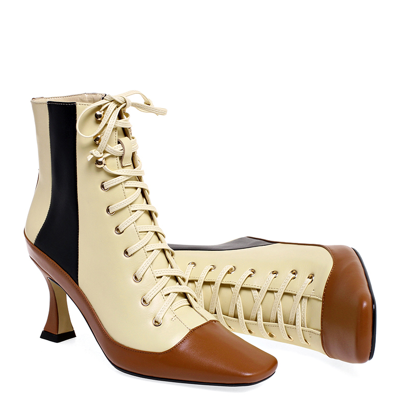 WETKISS/зимние сапоги; Модная фирменная дизайнерская обувь; Изготовленный на заказ вашу обувь на высоком каблуке ботинки для ботильоны на шнуровке, кожаные сапоги с застежкой-молнией