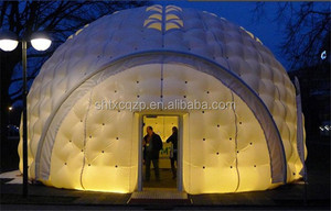 Tente dôme gonflable de haute qualité Exportation vers l'Europe Tente de camping gonflable semi-circulaire Tente à bulles gonflable avec 2 tunnels - Product Image 3