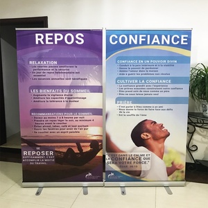 Hot bán xách tay quảng cáo hai mặt Vinyl cuộn lên biểu ngữ kéo lên biểu ngữ đứng xoay ngang biểu ngữ đứng - Product Image 6