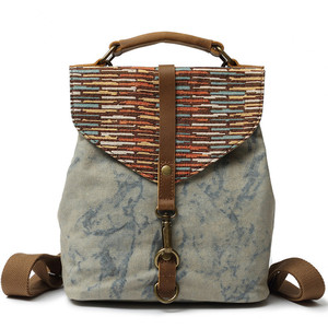 Ladies Casual Schoolbag Trendy Canvas Backpack <strong>Lightweight</strong> Daily Small Backpack Large Capacity Women's <strong>Rucksack</strong> - Product Image 4