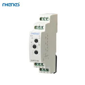 RHENES Timer Relay, Model Baru Multi-fungsi AC/DC 24-240V Off Delay Overload