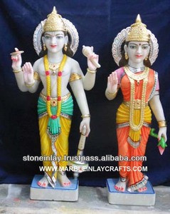 Makrana หินอ่อนพระวิษณุลักษมี Murti - Product Image 1