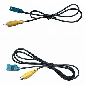 Adaptador de entrada av original rca, conector de vídeo de câmera reverso para mercedes benz/volkswagen crafter/ford