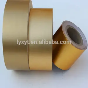 45g/m² Zigaretten laminiertes Geschenk papier aus Gold aluminium folie