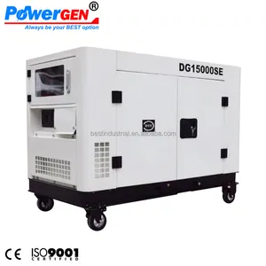 Venda quente!! Powergen ar-refrigerado super silencioso 3 fases 15kva gerador diesel preço