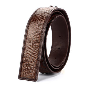 100% 本物のクロコダイルレザーストラップ全体本革クロコダイルウエストベルト - Product Image 5