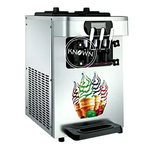 2024 o auto refrigerou a capacidade macia comercial 22/30/40L da máquina de gelado 3 sabores do gelado
