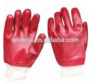 2015 Hot sale cheap price PVC coated woven bracelet safety anti - acid gloves - Product Image 6