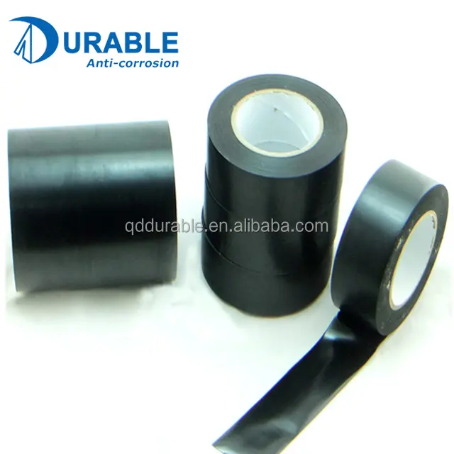 Cinta de envoltura de tuberías de PVC anticorrosión de alta calidad, fabricada en China