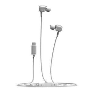 High Quality HiFi Stereo Type CヘッドセットUSB-C Earbuds USB Type-C Earphones Wired Control With Microphone