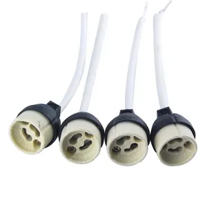 15cm Cables Ceramic Socket GU10 LED Lamp Holder Fittings