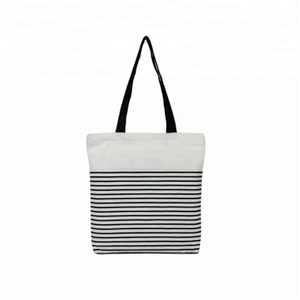도매 Fashion Black Stripe (<span class=keywords><strong>eiffel</strong></span> <span class=keywords><strong>tower</strong></span>) 패턴 Printed Tote Beach Bag 대 한 Women - Product Image 2