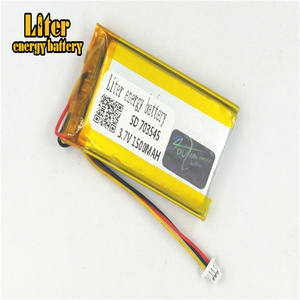 Connector 1,0-<span class=keywords><strong>3</strong></span> p <span class=keywords><strong>3</strong></span>,7 V 703545 1500 mAh factory high quality Lithium Polymer Li-ion battery liPo battery - Product Image 1