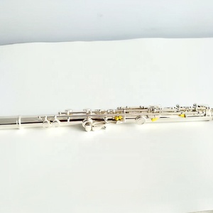 <span class=keywords><strong>Flauto</strong></span> argentato a 16/17 fori di alta qualità con fori chiusi strumenti musicali di scena - Product Image 4