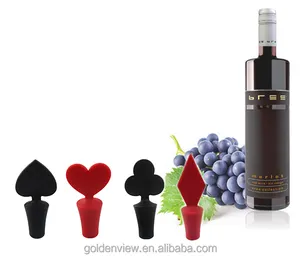 Cấp Thực Phẩm Silicone Sản Phẩm Mới Poke Shape Wine Bottle Stoppers Đối Với Bar Phụ Kiện